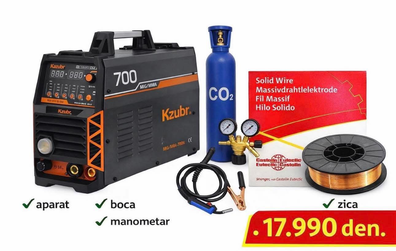 KZUBR MIG MMA 700N Апарат за заварување 700