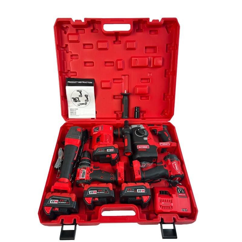 21v најдобар безжичен електричен дупчал со литиумска батерија, комплектен сет на алатки за дупчење без четкици